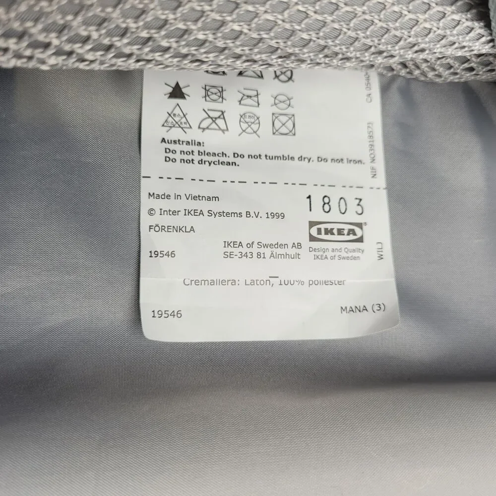 IKEA Forenkla Roller Carry On Bag Travel Luggage 15x11x31 Dark Gray Minimalist